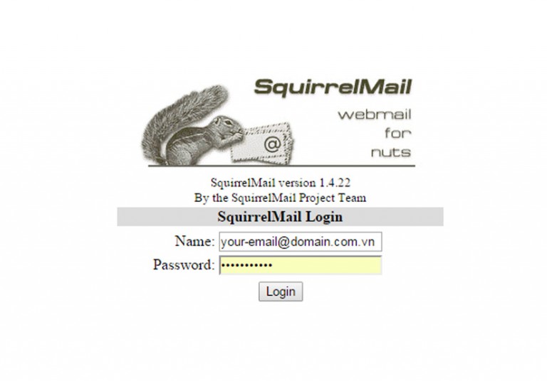 Thay link mặc định webmail Squirrelmail - RoundCube Directadmin