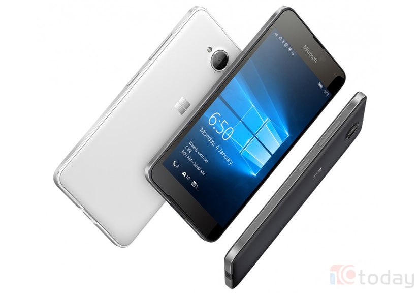 Hình ảnh chiếc smartphone Lumia 650.