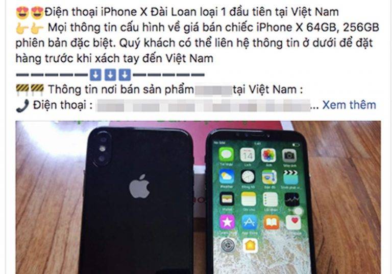 iPhone X nhái có ngoại hình và giao diện khá giống iPhone X.