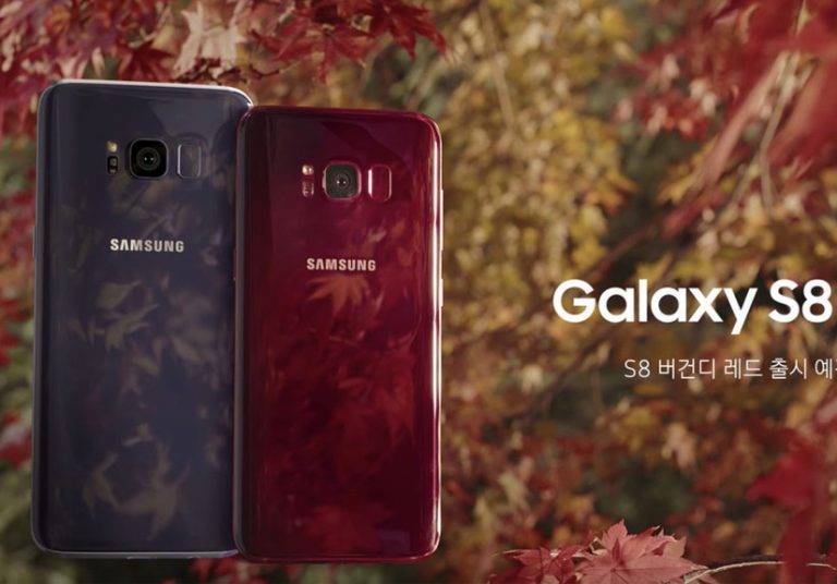 Ảnh thực tế Galaxy S8 màu đỏ tía