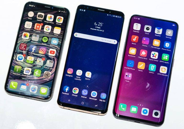 Find X so dáng với iPhone X và Galaxy S9+