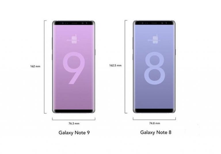 Galaxy Note 9 có thể dùng màn hình vô cực, dáng giống Note 8