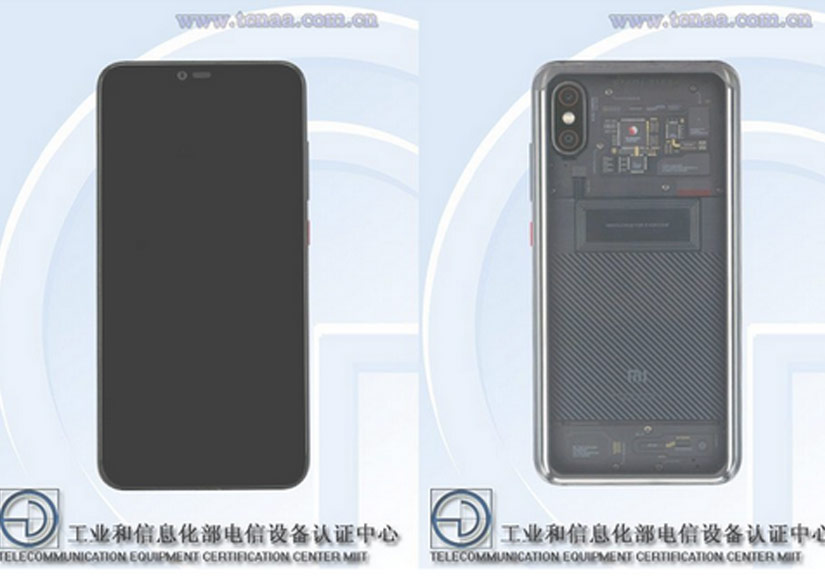 Hình ảnh Mi Note 4 với mặt lưng trong suốt xuất hiện trên TENAA.
