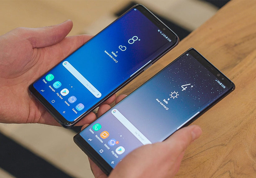 Galaxy S9 và Note9 đều phải sử dụng cảm biến vân tay nằm ở mặt lưng.