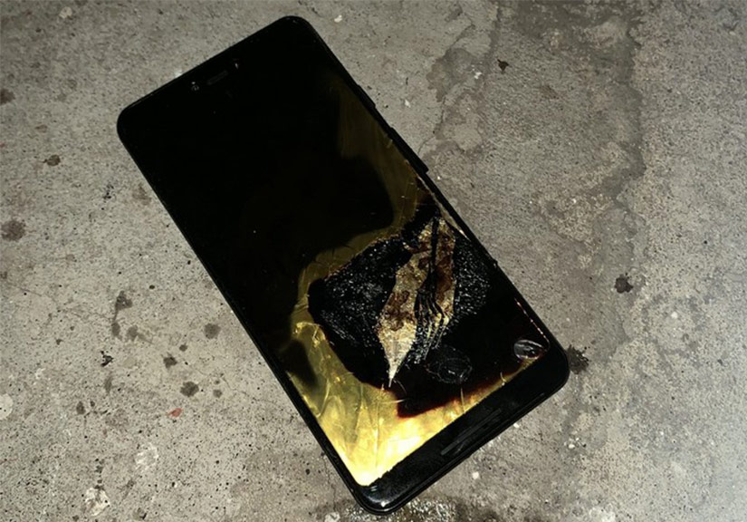 Một người dùng bị bỏng nhẹ do Google Pixel 3 XL phát nổ