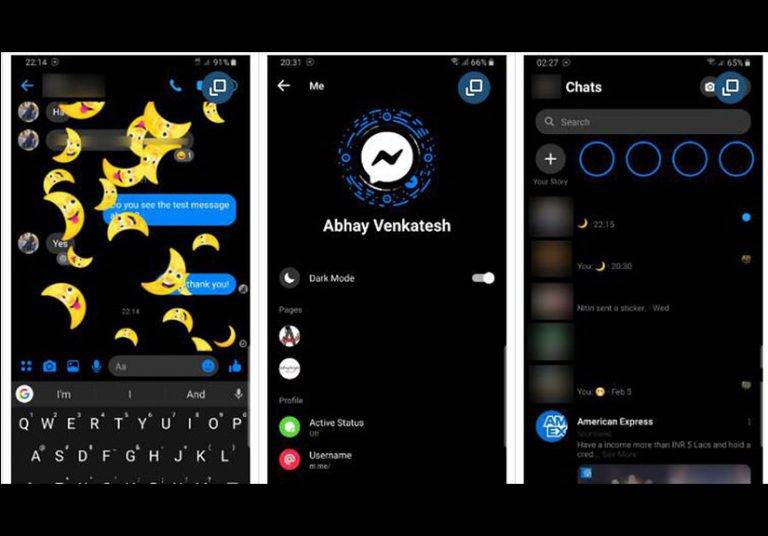 Cách chuyển Facebook Messenger qua chế độ Dark mode