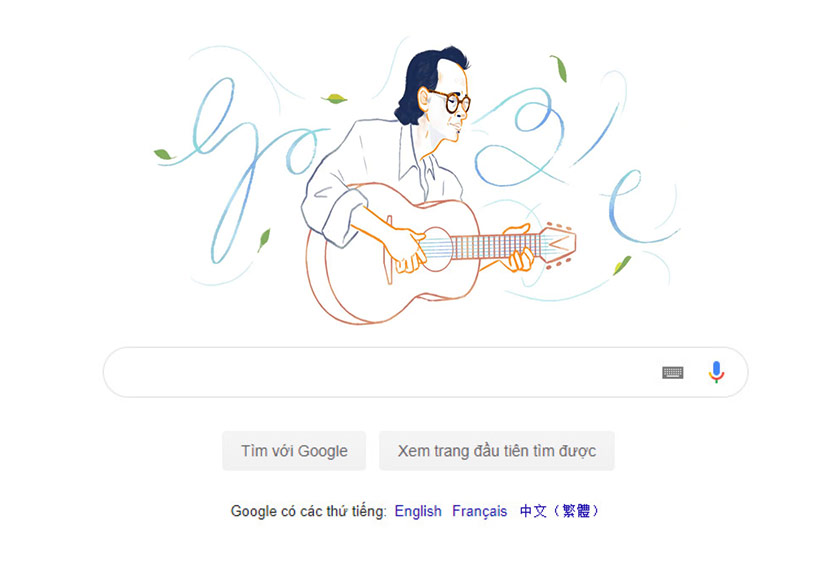 Google gửi thông điệp gì khi vinh danh nhạc sĩ Trịnh Công Sơn?