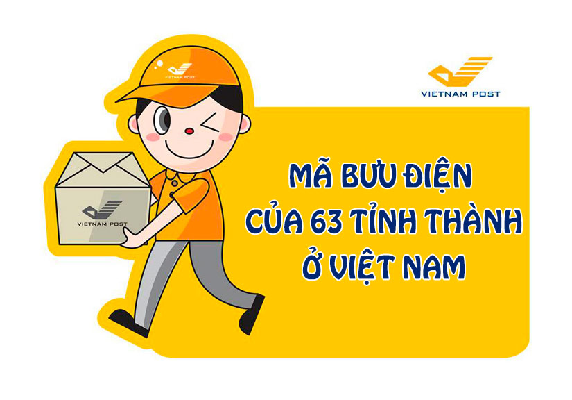 Mã bưu chính (Zip Postal Code, Zip code, Postal code) 63 tỉnh thành Việt Nam