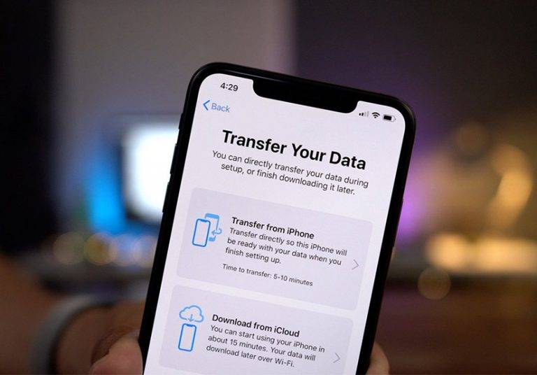 Chuyển dữ liệu từ iPhone cũ sang iPhone mới bằng tiện ích trên iOS 12.4