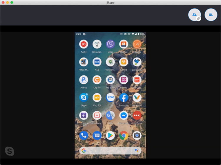 Trên Android, khi bạn kết thúc cuộc gọi, Skype sẽ dừng chia sẻ màn hình. Tuy nhiên trên iOS, ứng dụng này vẫn tiếp tục quay màn hình cho đến khi bạn bấm nút dừng. Để làm vậy, bạn bấm lên thanh màu đỏ ở phía trên cùng màn hình và chọn Stop recording (Dừng ghi) hoặc Stop broadcasting (Dừng truyền phát).