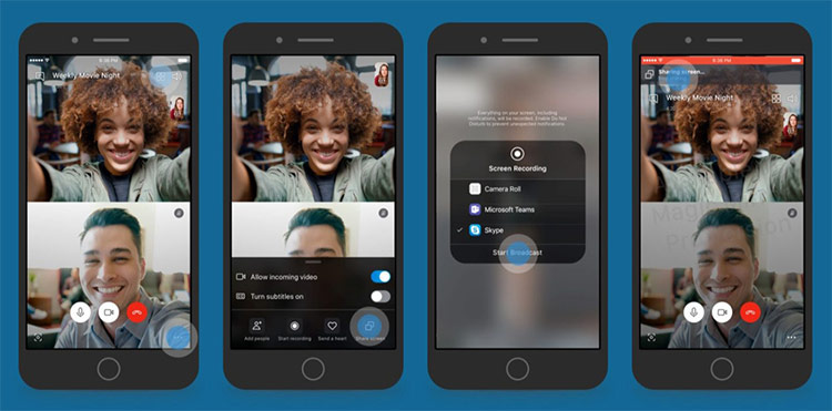 Cách chia sẻ màn hình smartphone Android hoặc iOS bằng Skype