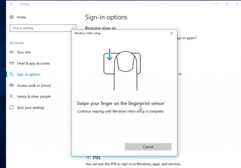 Sửa lỗi Windows Hello Fingerprint không hoạt động trên Windows 10