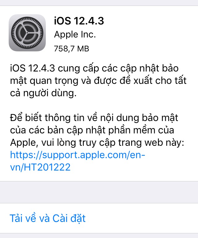 Tung ra iOS 12.4.3 cho iPhone 5s và iPhone 6, Apple vẫn chưa bỏ rơi thiết bị đời cũ - Ảnh 1.