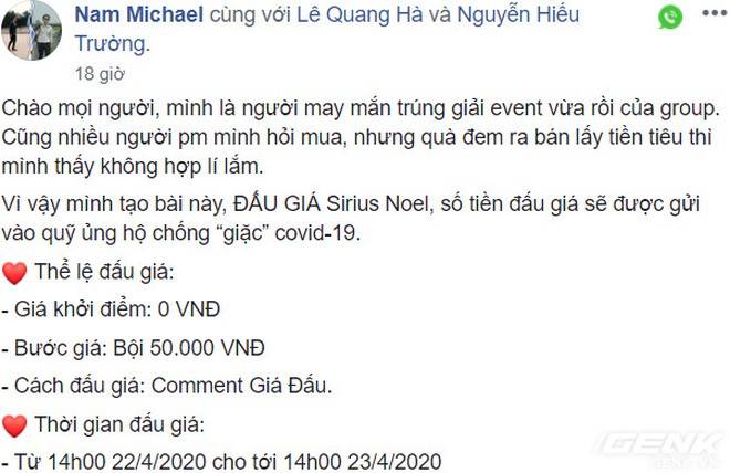 Đấu giá một keycap, nhóm chơi phím cơ Việt Nam kêu gọi được 50 triệu Đồng cho quỹ chống COVID-19 - Ảnh 2.