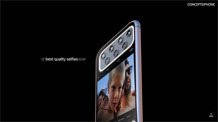 iPhone 12 lộ diện thiết kế 7 ống kính siêu độc đáo và đã mắt
