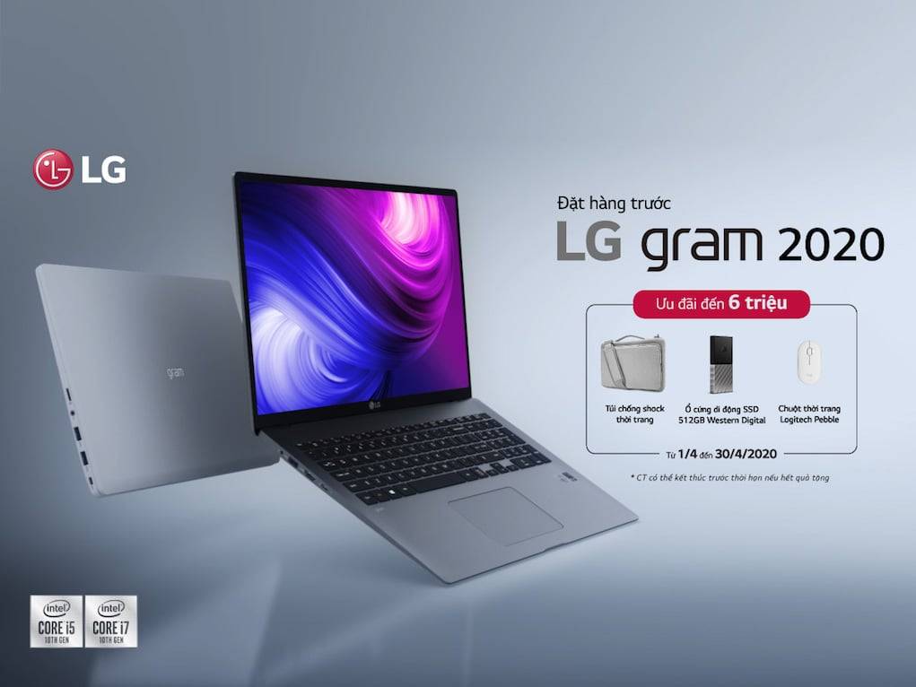 Ra mắt 3 mẫu laptop LG Gram 2020: siêu nhẹ, pin siêu khỏe