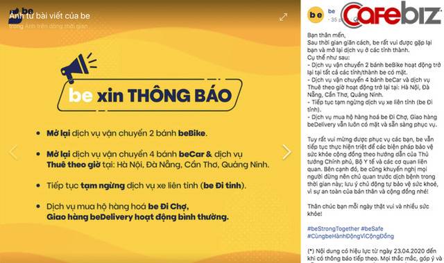  Từ 23/4, GrabBike chính thức hoạt động trở lại tại Hà Nội, GrabCar mở lại trên nhiều tỉnh thành, trừ TPHCM - Ảnh 3.