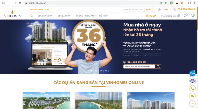 Vinhomes ra mắt Sàn thương mại điện tử bất động sản đầu tiên tại Việt Nam giữa mùa Covid-19