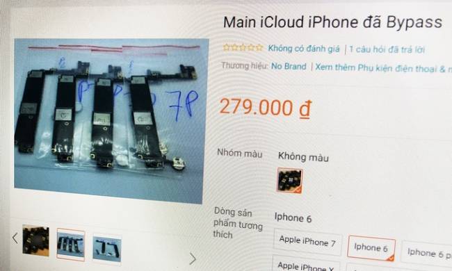 Bảng mạch iPhone được rao bán tràn lan trên mạng, giá chỉ 200 nghìn đồng