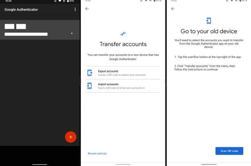 Google Authenticator nhận bản cập nhật mới, thêm tính năng chuyển tài khoản giữa các thiết bị