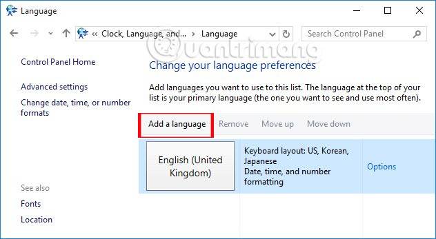 Hướng dẫn chi tiết cài đặt bàn phím tiếng Hàn trên Windows