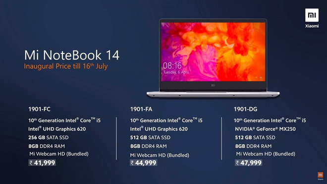 Xiaomi Mi Notebook 14 ra mắt: Core i5/i7 thế hệ 10, Nvidia GeForce MX250/MX350, pin 10 giờ, giá từ 13 triệu đồng - Ảnh 4.
