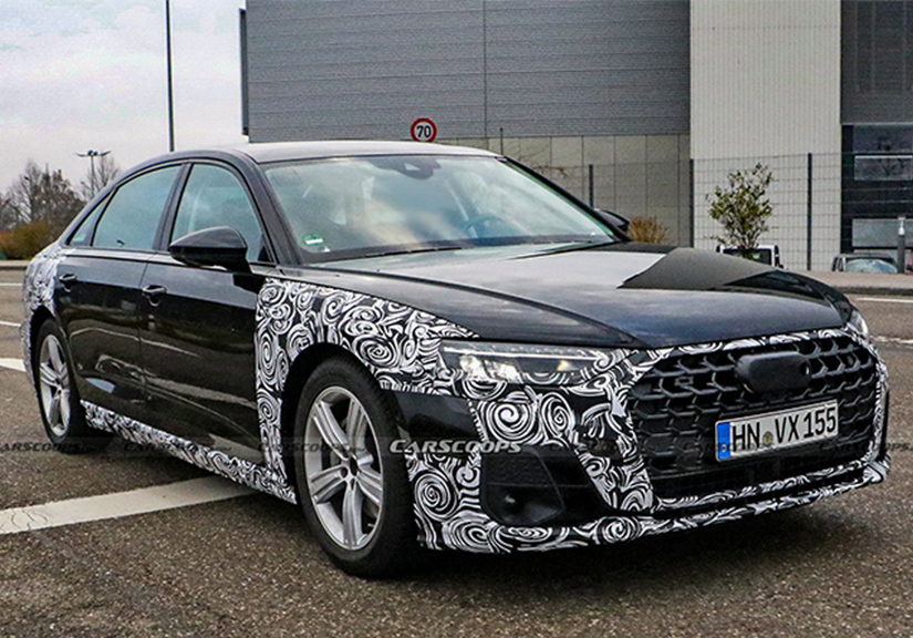 Audi A8 phiên bản mới lộ diện trên đường thử