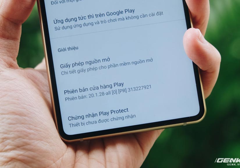 Cuối cùng, Bphone đã có chứng chỉ Google Play Protect