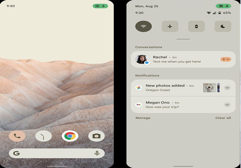 Đây là Android 12 với giao diện hoàn toàn mới, nhiều tính năng "bắt chước" iOS