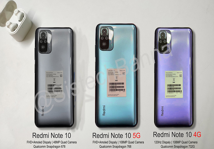 Redmi Note 10 lộ ảnh và video thực tế: Thiết kế giống Mi 10T, màn hình AMOLED
