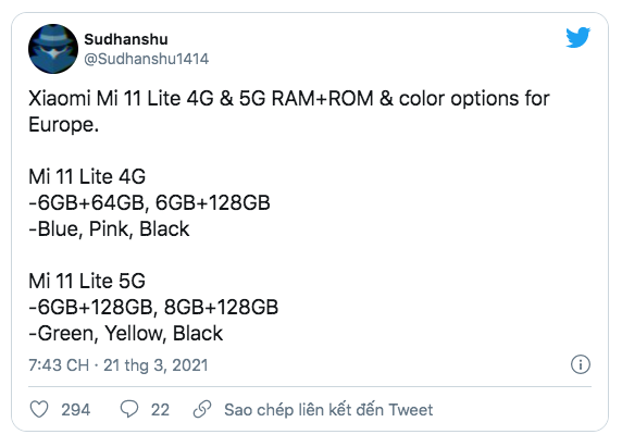 ro ri cau hinh xiaomi mi 11 lite 4g chip snapdragon 732g man hinh amoled 90hz sac nhanh 33w 3