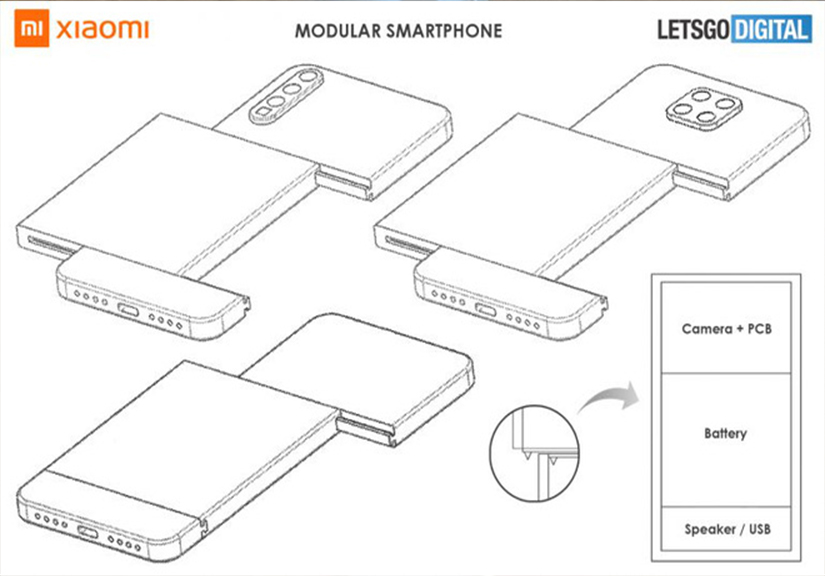 Xiaomi đăng ký bằng sáng chế smartphone có thể thay thế camera dạng module