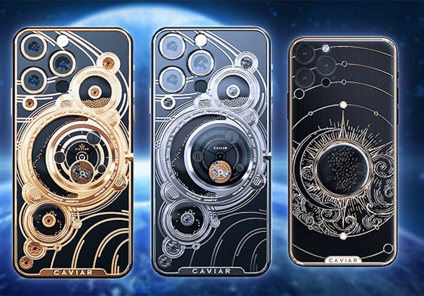 Caviar đặt thiên thạch và mạ vàng lên mặt lưng iPhone 13
