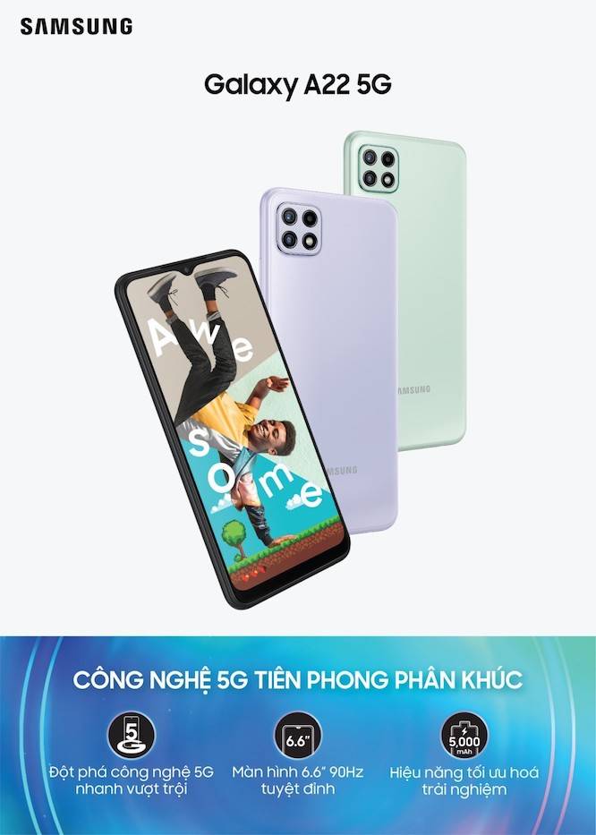 galaxy a22 5g mo ban tai viet nam gia an tuong cung hang loat uu dai 4