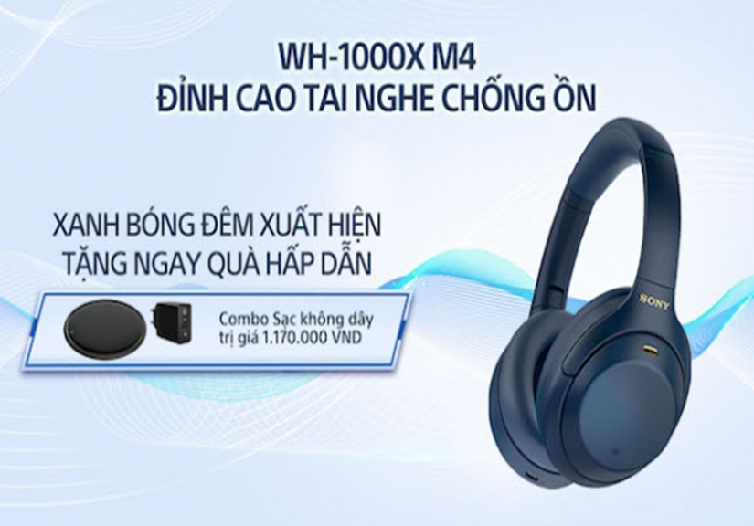 Sony giới thiệu tai nghe chống ồn đỉnh cao WH-1000XM4 phiên bản Xanh bóng đêm hoàn toàn mới