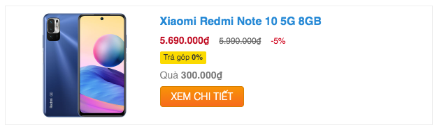 xiaomi redmi note 10 5g giam gia nhe dau thang 9 3