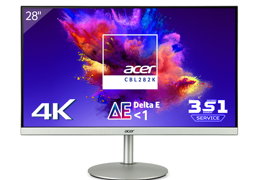 Acer ra mắt màn hình Acer CBL282K kích thước 28 inch, độ phân giải 4K, giá 9,99 triệu