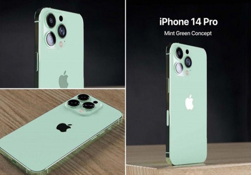 Chiêm ngưỡng iPhone 14 Pro màu xanh mint với màn hình không còn tai thỏ