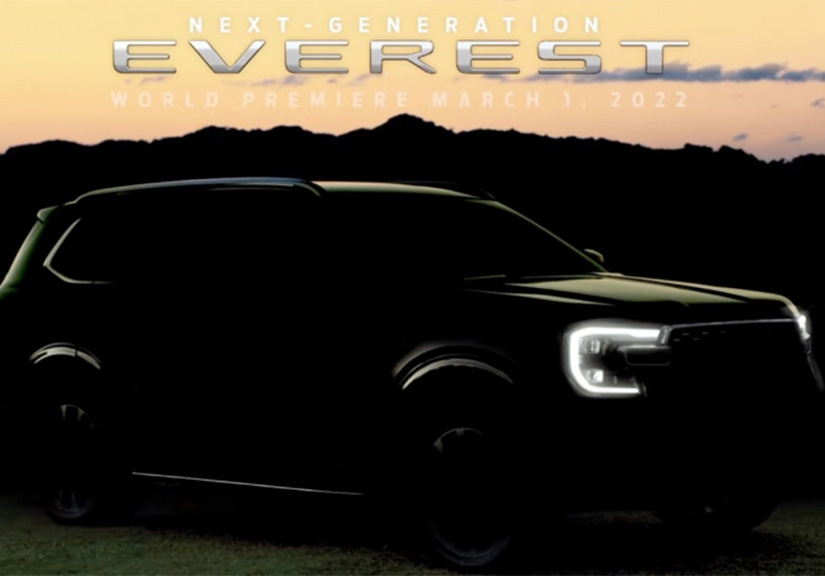 Ford Everest 2022 chốt lịch ra mắt, thiết kế lột xác đè bẹp Toyota Fortuner