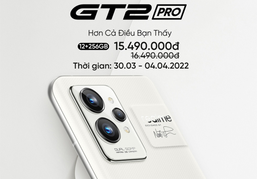 Realme GT2 Pro ra mắt khách Việt, chip Snapdragon 8 Gen 1 rẻ nhất thế giới