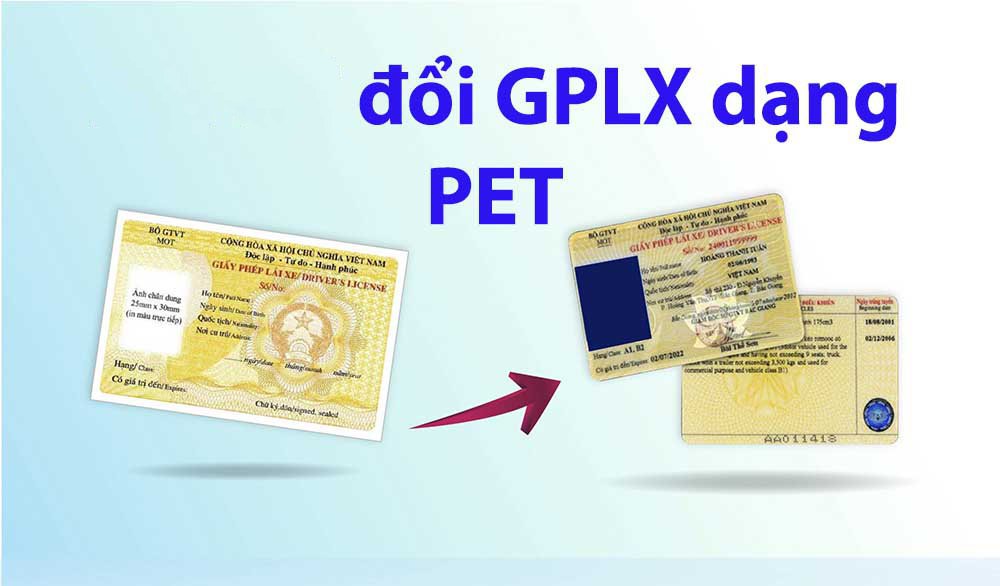 Có bắt buộc đổi giấy lái xe sang loại thẻ PET ngay?