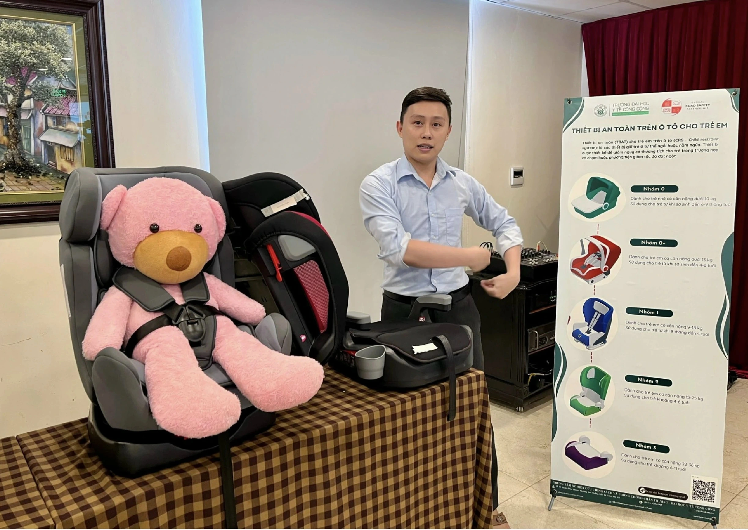 Quy định mới về trang bị thiết bị an toàn cho trẻ em trên ô tô đang thu hút sự quan tâm của dư luận ẢNH: NAM SƠN